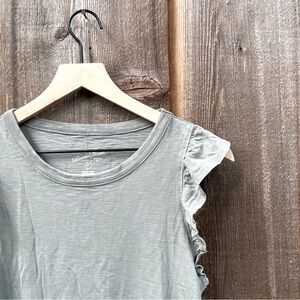 Universal Thread Women's Gray Ruffle Sleeve Tank Midi Dress Size M